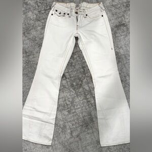 True Religion Boot Cut Cream Denim. Size 29